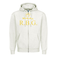 Oatmeal Heather rbg ruth bader ginsburg Zipper Hoodie - artisFamous