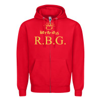 Red rbg ruth bader ginsburg Zipper Hoodie - artisFamous