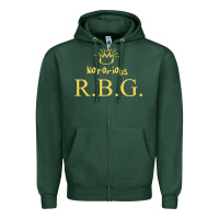 Sports Green rbg ruth bader ginsburg Zipper Hoodie - artisFamous