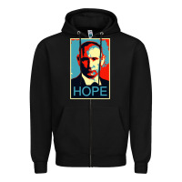 Black putin hope style Zipper Hoodie - artisFamous