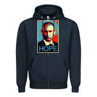 Navy putin hope style Zipper Hoodie - artisFamous