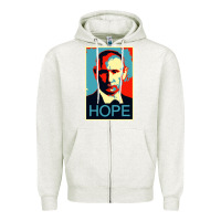Oatmeal Heather putin hope style Zipper Hoodie - artisFamous