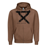 Chestnut CIRCA SURVIVE Zipper Hoodie - artisFamous