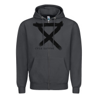 Smoke CIRCA SURVIVE Zipper Hoodie - artisFamous