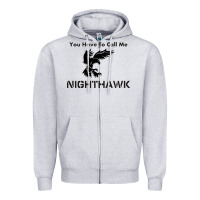 Heather Grey you have call me nighthawk Zipper Hoodie - artisFamous