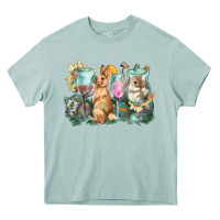 Arona Easter Day wine glasses bunny Heavy Core Tee - HowdyJamesFarm