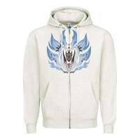 Oatmeal Heather chaotic xeno'jiiva Zipper Hoodie - artisFamous