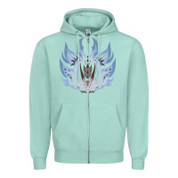 Seafoam chaotic xeno'jiiva Zipper Hoodie - artisFamous