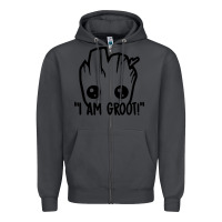 Smoke baby groot Zipper Hoodie - artisFamous
