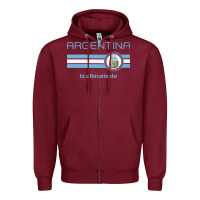 Burgundy soccer argentina jersey argentinian football la albiceleste Zipper Hoodie - artisFamous