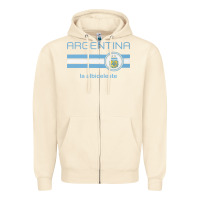 Sandshell soccer argentina jersey argentinian football la albiceleste Zipper Hoodie - artisFamous