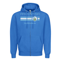 True Royal soccer argentina jersey argentinian football la albiceleste Zipper Hoodie - artisFamous