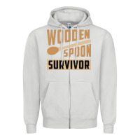 Dove Grey wooden spoon survivor Zipper Hoodie - artisFamous