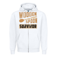 White wooden spoon survivor Zipper Hoodie - artisFamous