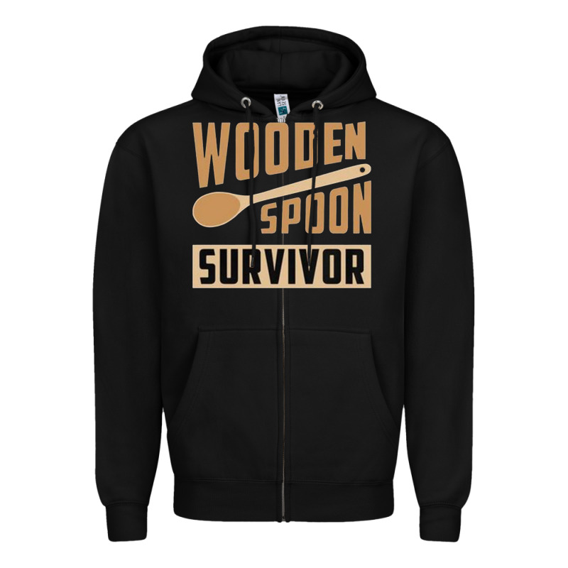 Wooden Spoon Survivor Zipper Hoodie by artisFamous | Teevron