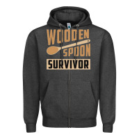 Charcoal Heather wooden spoon survivor Zipper Hoodie - artisFamous