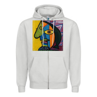 Dove Grey picasso original Zipper Hoodie - artisFamous