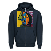 Navy picasso original Zipper Hoodie - artisFamous