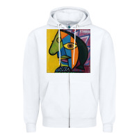 White picasso original Zipper Hoodie - artisFamous
