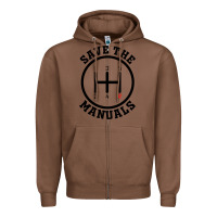 Chestnut save the manuals (black) Zipper Hoodie - artisFamous