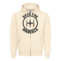 Sandshell save the manuals (black) Zipper Hoodie - artisFamous