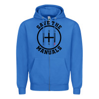 True Royal save the manuals (black) Zipper Hoodie - artisFamous
