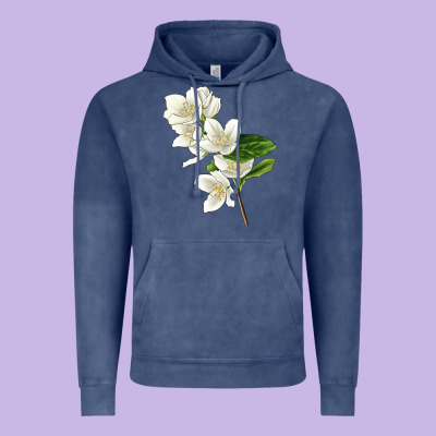 Mock Oranges Illustrations Vintage Hoodie Designed By Lillyallendesigns