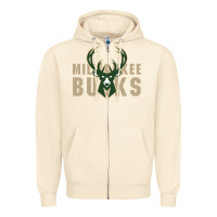 Sandshell Milkwaukee Bucks Zipper Hoodie - artisFamous