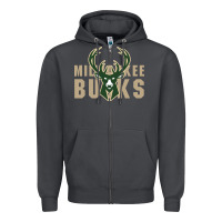 Smoke Milkwaukee Bucks Zipper Hoodie - artisFamous