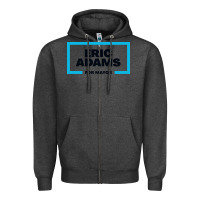 Charcoal Heather Eric Adams for mayor Zipper Hoodie - artisFamous
