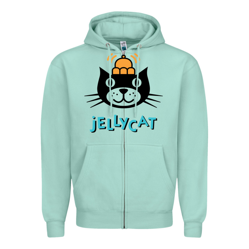 Jelly Cat Zipper Hoodie by artisFamous | Teevron
