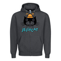 Smoke jelly cat Zipper Hoodie - artisFamous