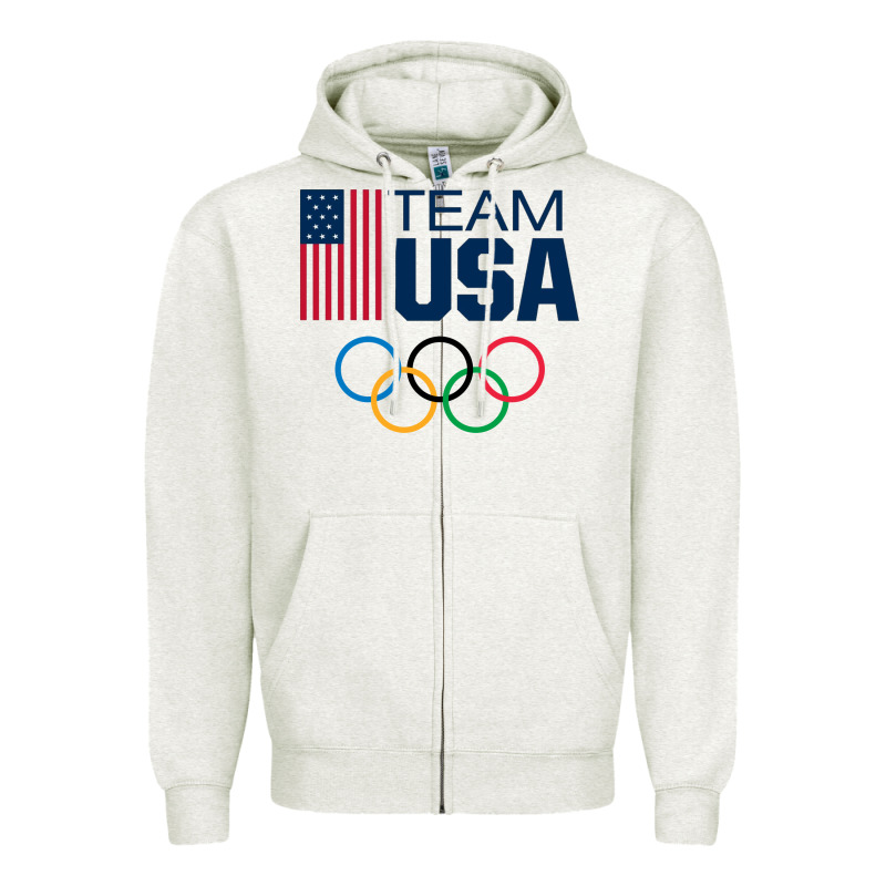 Usa Team Zipper Hoodie by artisFamous | Teevron