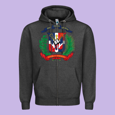 Dominican Republic Flag National Emblem Republica Dominicana T Shirt Zipper Hoodie Designed By Artisfamous
