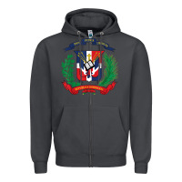 Smoke dominican republic flag national emblem republica dominicana t shirt Zipper Hoodie - artisFamous