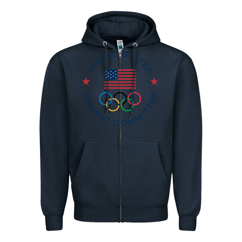 Olympic Rings Zipper Hoodie by artisFamous | Teevron