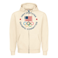 Sandshell Olympic Rings Zipper Hoodie - artisFamous