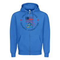 True Royal Olympic Rings Zipper Hoodie - artisFamous