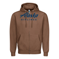 Chestnut Alaska Airlines Zipper Hoodie - artisFamous
