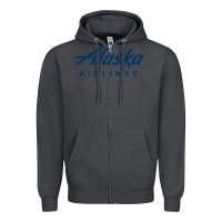 Smoke Alaska Airlines Zipper Hoodie - artisFamous