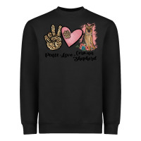 Black peace love german shepherd Heavyweight Sweatshirt - JahusDesignShop