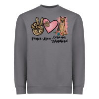 Storm peace love german shepherd Heavyweight Sweatshirt - JahusDesignShop