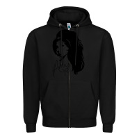 Black Amy Winehouse Zipper Hoodie - artisFamous