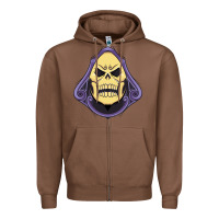 Chestnut Vintage Skeletor Zipper Hoodie - artisFamous