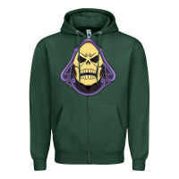 Sports Green Vintage Skeletor Zipper Hoodie - artisFamous