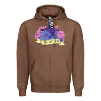Chestnut Vintage Skeletor ı am not nice Zipper Hoodie - artisFamous