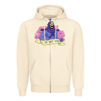 Sandshell Vintage Skeletor ı am not nice Zipper Hoodie - artisFamous