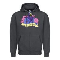 Smoke Vintage Skeletor ı am not nice Zipper Hoodie - artisFamous