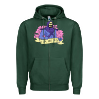 Sports Green Vintage Skeletor ı am not nice Zipper Hoodie - artisFamous