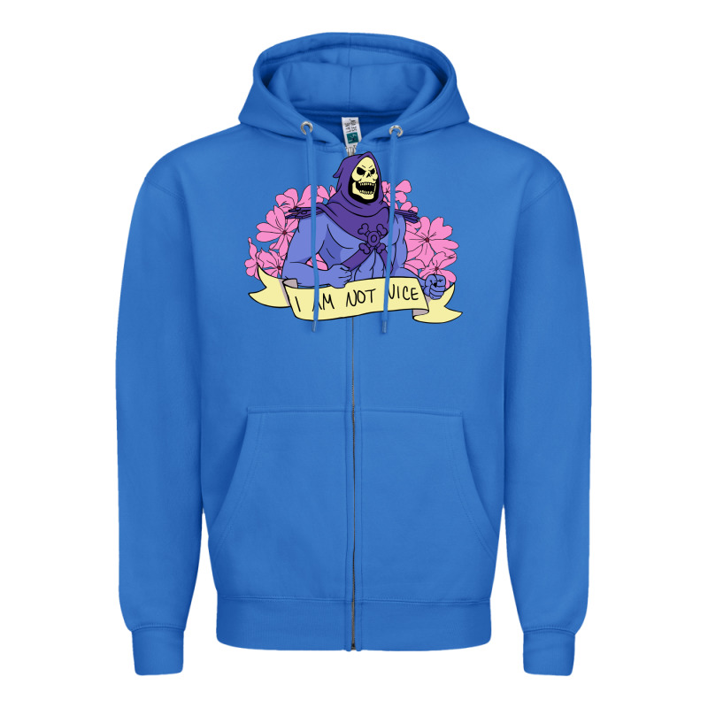 Vintage Skeletor ı Am Not Nice Zipper Hoodie by artisFamous | Teevron